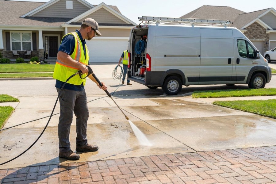 Pressure Washing Services by Obsidian Details